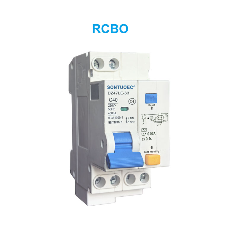 Dz47le-63 RCBO Series Leakage Kaapuni Kaapuni o kēia manawa