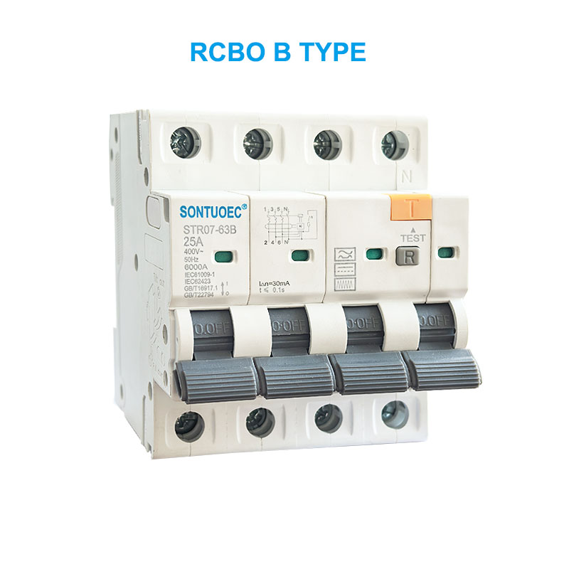 Stro7-63B RCBO B Tysh 2p 4P noho ola o ka carpine carpine